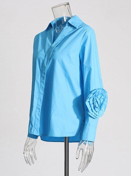 Danica Appliques Button Shirt - Fashion Pov