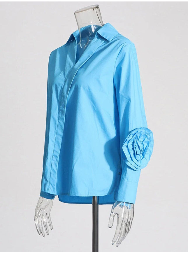 Danica Appliques Button Shirt - Fashion Pov