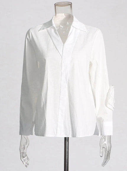 Danica Appliques Button Shirt - Fashion Pov