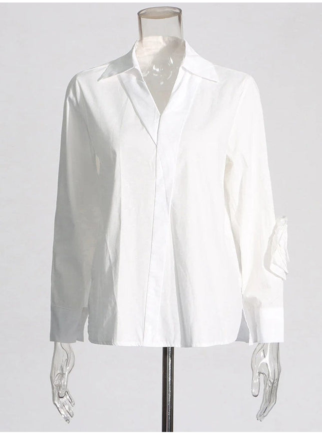 Danica Appliques Button Shirt - Fashion Pov