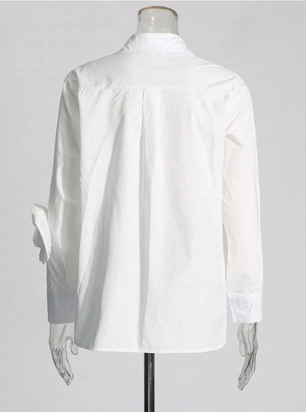Danica Appliques Button Shirt - Fashion Pov