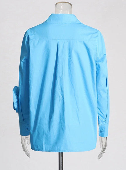 Danica Appliques Button Shirt - Fashion Pov