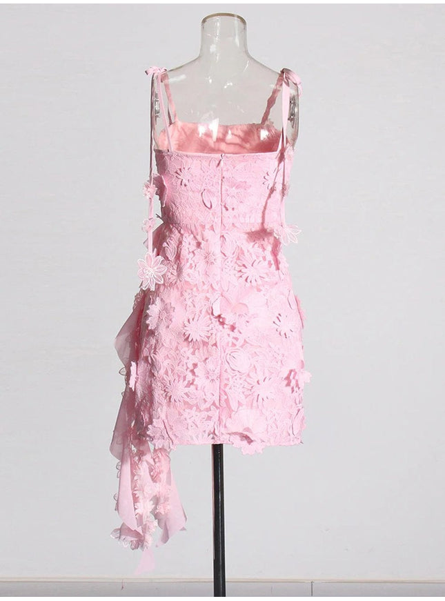 Daniela Appliques Sleeveless Mini Dress - Fashion Pov