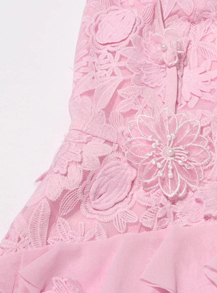 Daniela Appliques Sleeveless Mini Dress - Fashion Pov