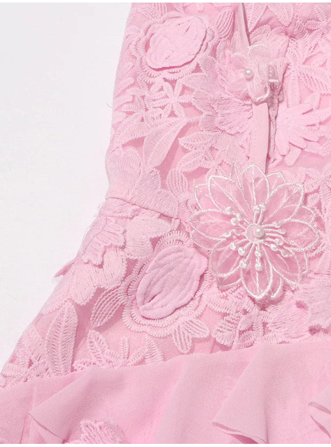 Daniela Appliques Sleeveless Mini Dress - Fashion Pov