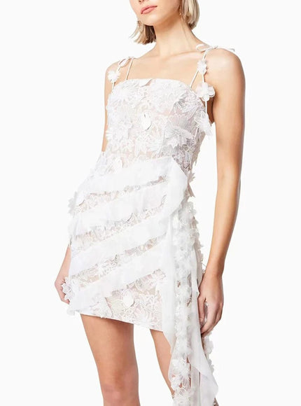 Daniela Appliques Sleeveless Mini Dress - Fashion Pov