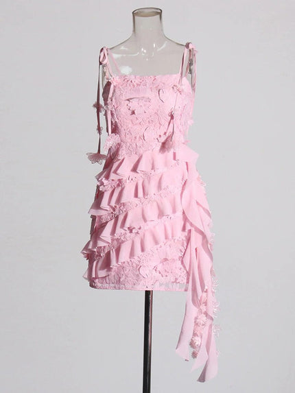 Daniela Appliques Sleeveless Mini Dress - Fashion Pov