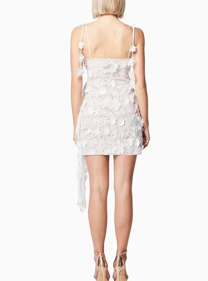 Daniela Appliques Sleeveless Mini Dress - Fashion Pov