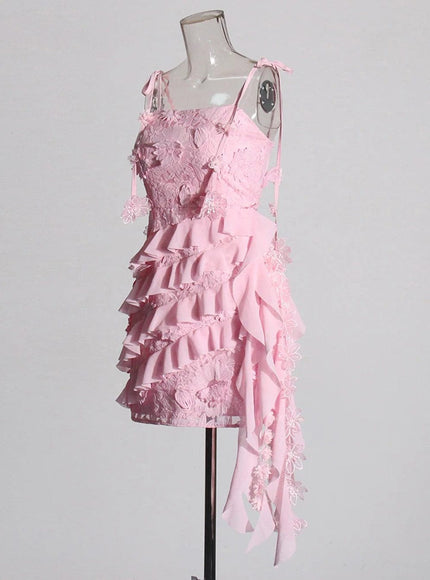 Daniela Appliques Sleeveless Mini Dress - Fashion Pov