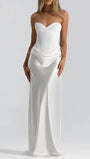 Daniela Corset Draped Maxi Dress - Fashion Pov
