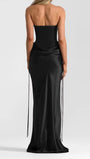 Daniela Corset Draped Maxi Dress - Fashion Pov