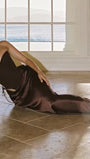 Daniela Corset Draped Maxi Dress - Fashion Pov
