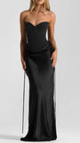 Daniela Corset Draped Maxi Dress - Fashion Pov