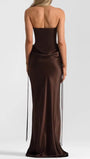 Daniela Corset Draped Maxi Dress - Fashion Pov