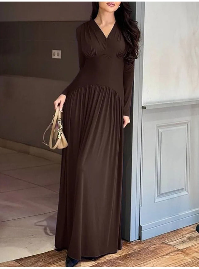 Daniela Long Sleeve Maxi Dress - Fashion Pov