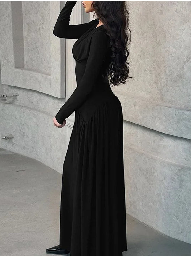 Daniela Long Sleeve Maxi Dress - Fashion Pov