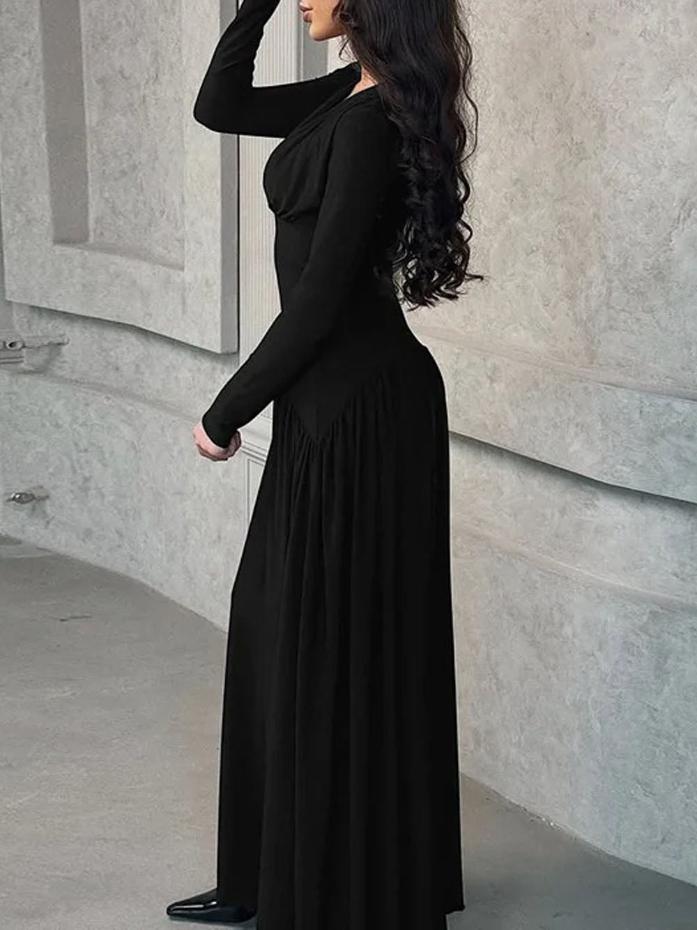 Daniela Long Sleeve Maxi Dress - Fashion Pov