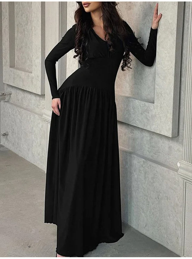 Daniela Long Sleeve Maxi Dress - Fashion Pov