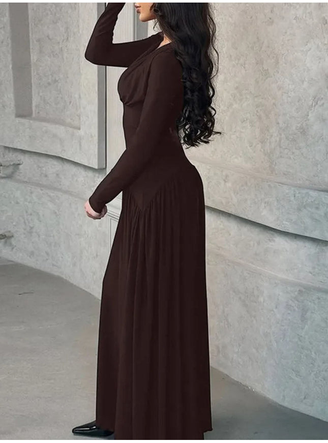Daniela Long Sleeve Maxi Dress - Fashion Pov