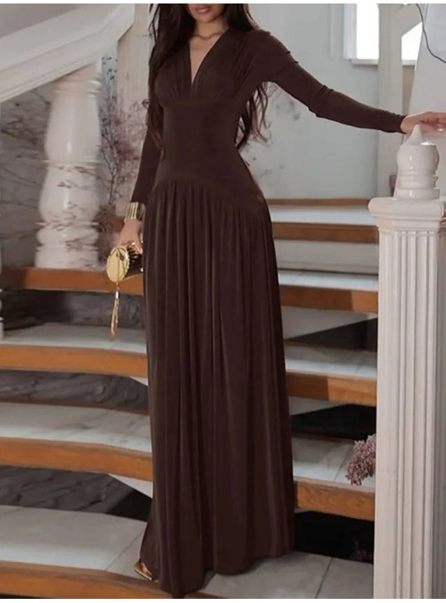 Daniela Long Sleeve Maxi Dress - Fashion Pov