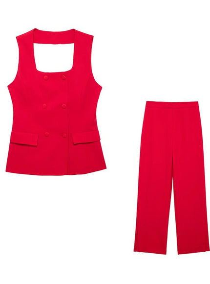 Danielle Waistcoat & Pant Set - Fashion Pov