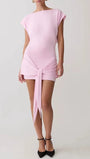 Daphne Draped Sash Mini Dress - Fashion Pov