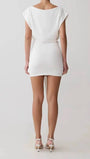 Daphne Draped Sash Mini Dress - Fashion Pov