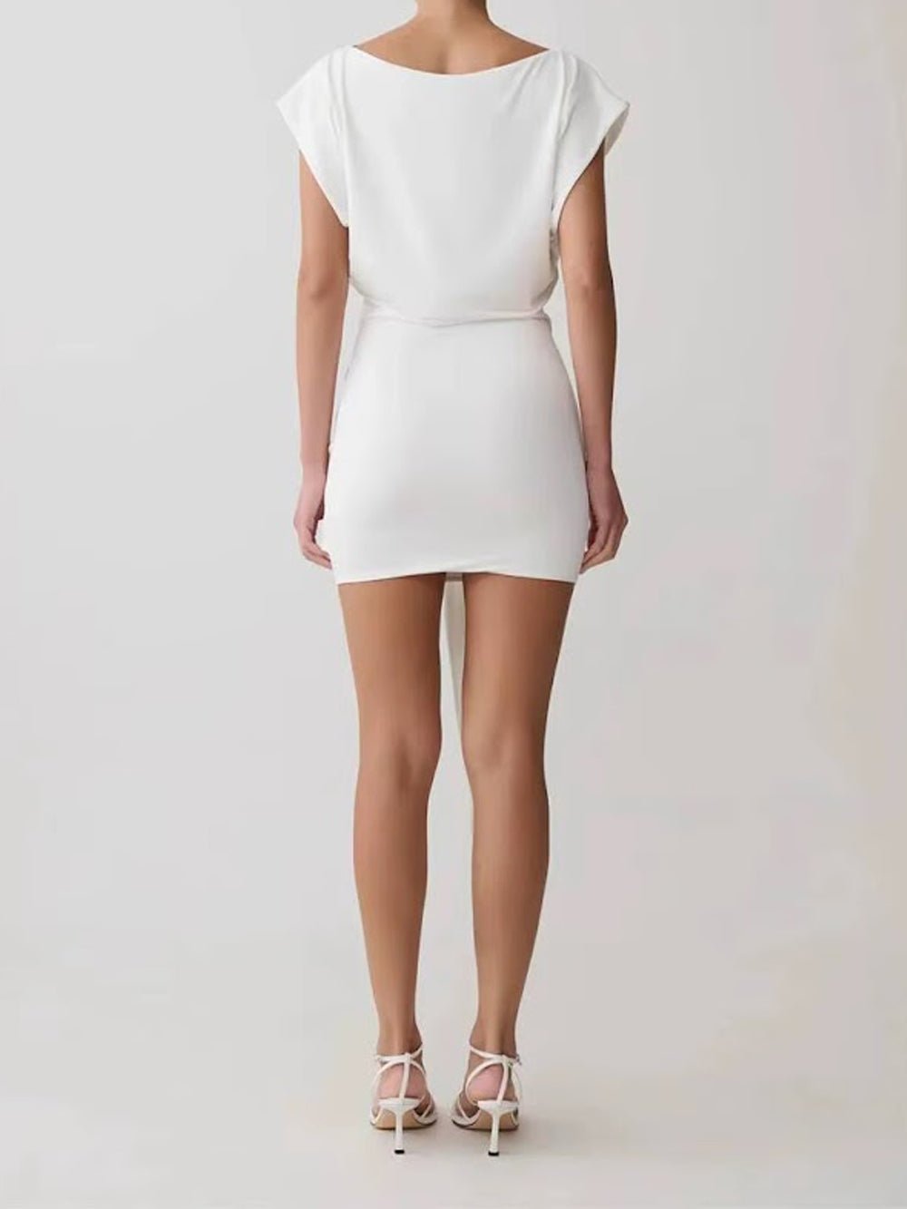 Daphne Draped Sash Mini Dress - Fashion Pov