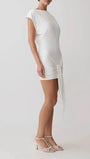 Daphne Draped Sash Mini Dress - Fashion Pov