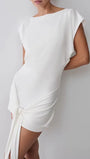 Daphne Draped Sash Mini Dress - Fashion Pov