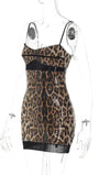 Daphne Leopard Lace Mini Dress - Fashion Pov