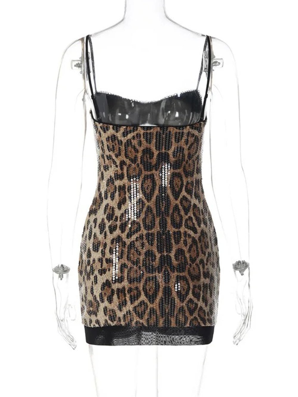 Daphne Leopard Lace Mini Dress - Fashion Pov
