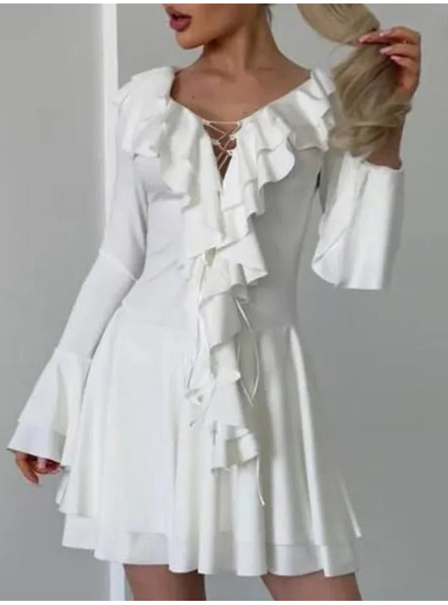 Daphne Long Sleeve Mini Dress - Fashion Pov