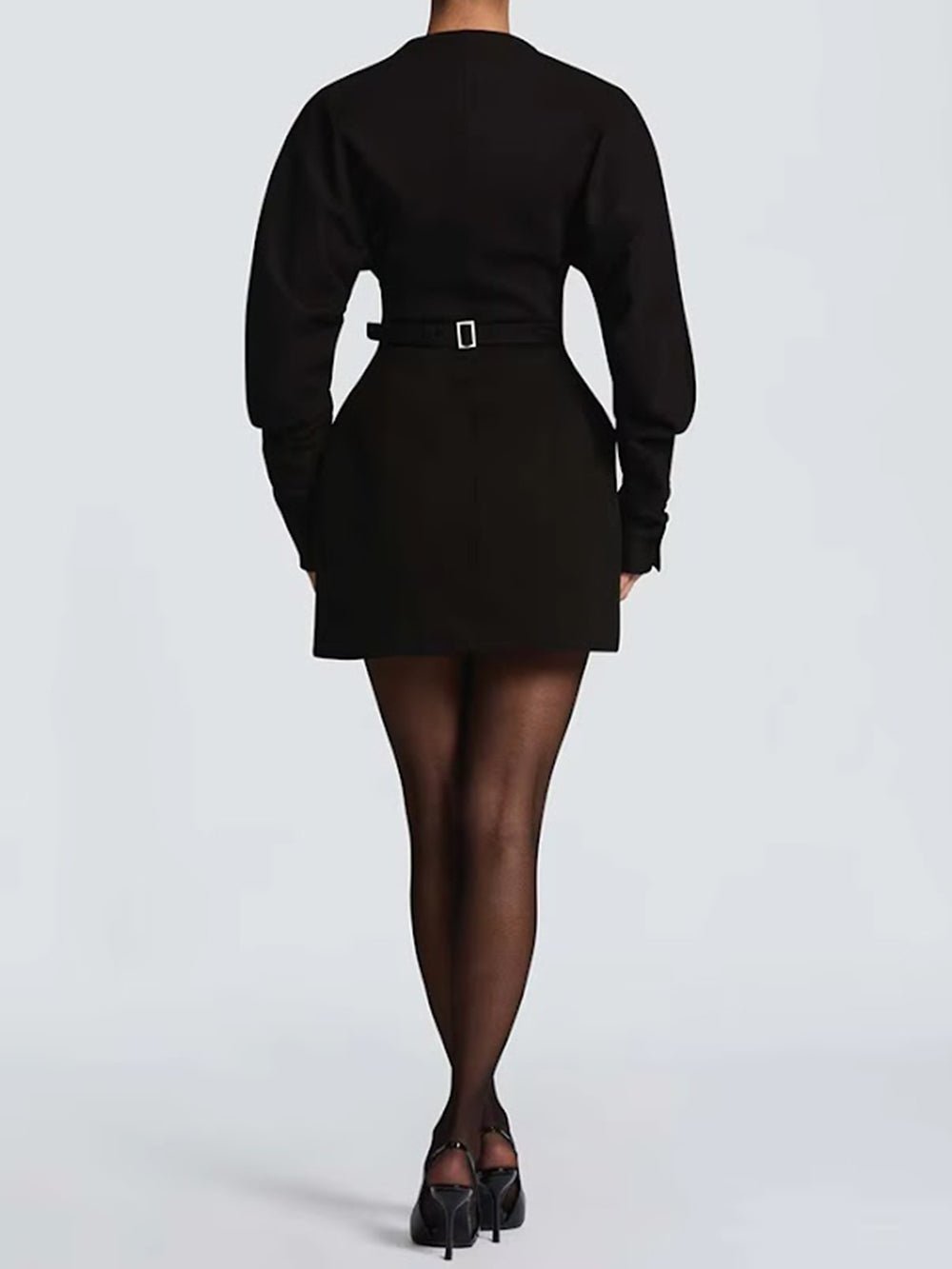 Daphne Plunge Blazer Mini Dress - Fashion Pov