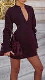 Daphne Plunge Blazer Mini Dress - Fashion Pov