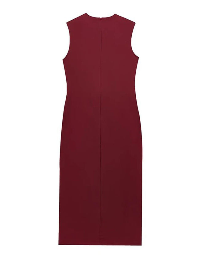 Daphne Sleeveless Midi Dress - Fashion Pov