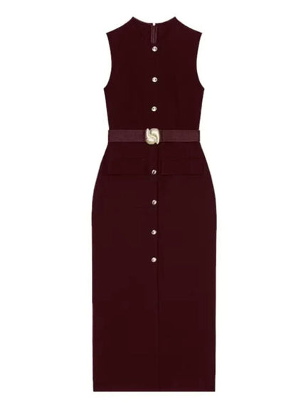 Daphne Sleeveless Midi Dress - Fashion Pov