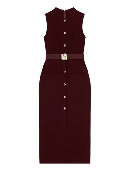 Daphne Sleeveless Midi Dress - Fashion Pov