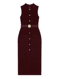 Daphne Sleeveless Midi Dress - Fashion Pov