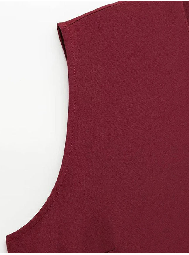 Daphne Sleeveless Midi Dress - Fashion Pov