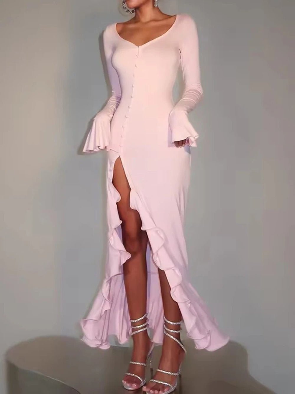 Delaney Sleeve Maxi Dress - Fashion Pov
