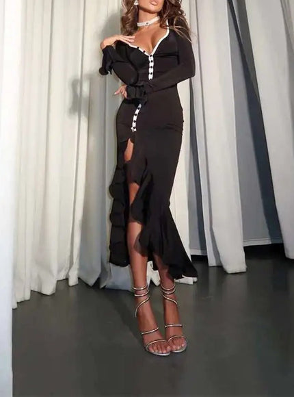Delaney Sleeve Maxi Dress - Fashion Pov