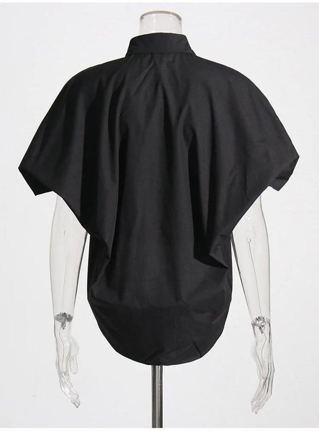 Desha Single Breasted Bowknot Shirt - Fashion Pov