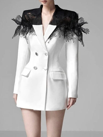 Double Breasted Slim Blazer - Fashion Pov
