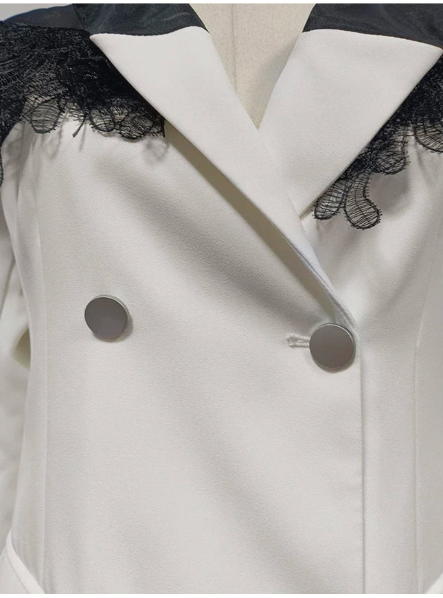 Double Breasted Slim Blazer - Fashion Pov