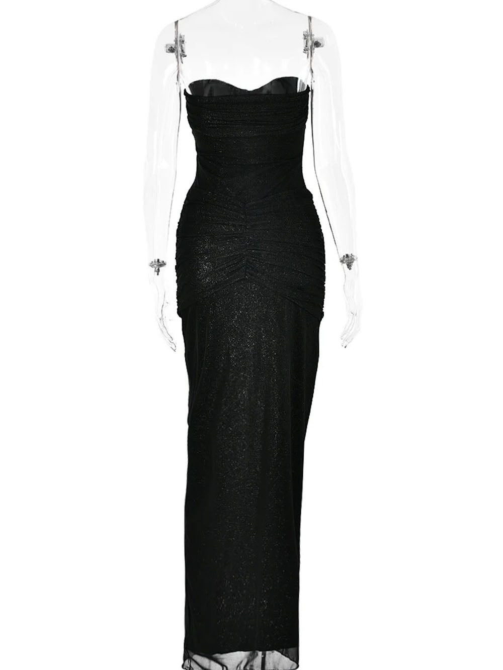 Eden Sleeveless Mesh Maxi Dress - Fashion Pov