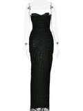 Eden Sleeveless Mesh Maxi Dress - Fashion Pov