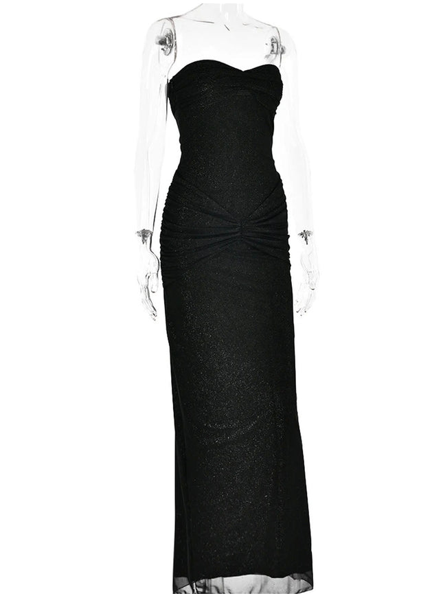 Eden Sleeveless Mesh Maxi Dress - Fashion Pov