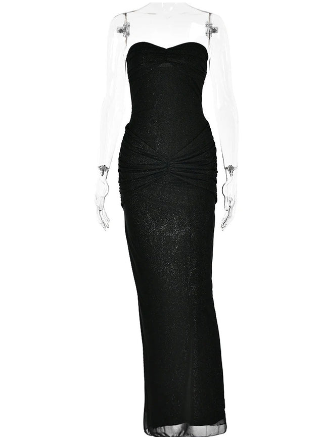 Eden Sleeveless Mesh Maxi Dress - Fashion Pov