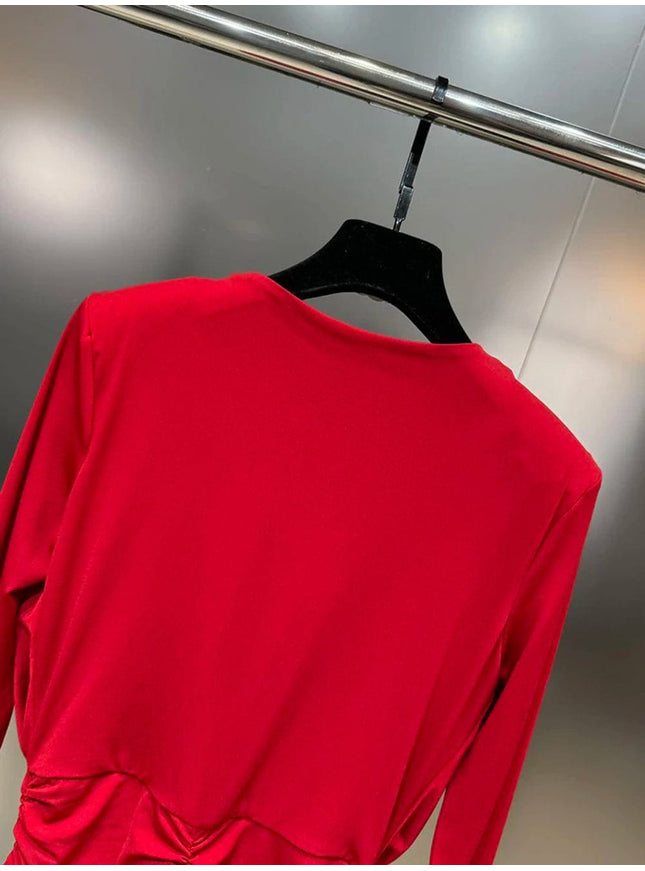 Ekram Fold Mini Dress - Fashion Pov